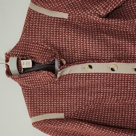 Sundance Western Catalog Town Country Rust Tweed Office Siren Blazer Jacket Sz4 - Picture 7 of 16